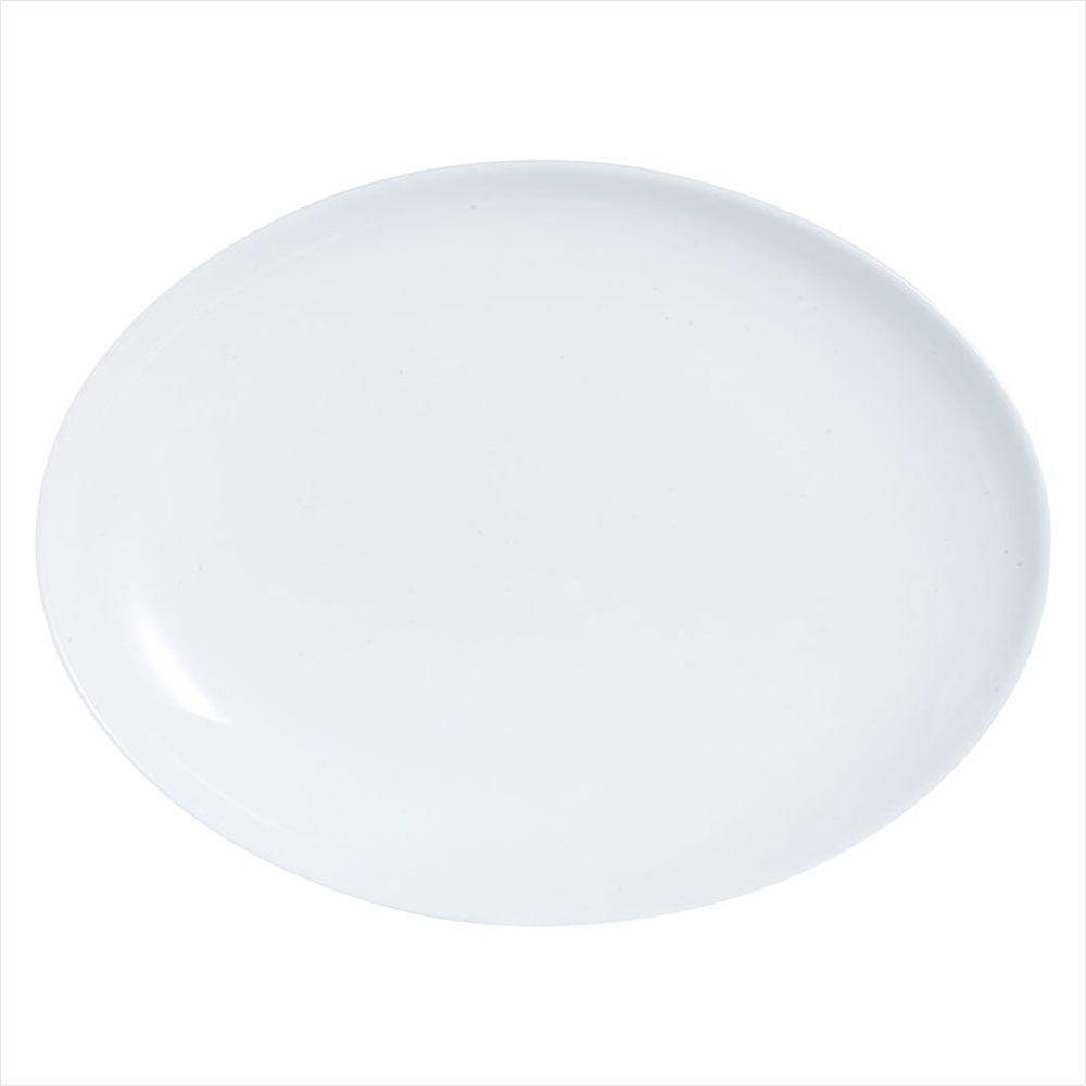 Prato Oval Vidro Temperado Branco Luminarc Diwali 3x25x33cm - 1