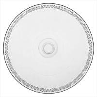 Prato Bolo com Pé Vidro Transparente 11x28x28cm - 3