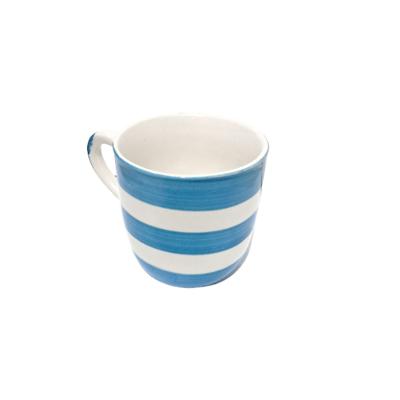 Xícara de Cerâmica para Café Faixa Azul Escuro 90 ml 6 Peças