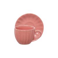 Xícara de Cerâmica para Chá Bella Rosa 150 ml 4 Peças Hauskraft - 2