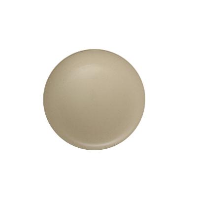 Prato Raso de Fibra de Bambu Bege 27 cm