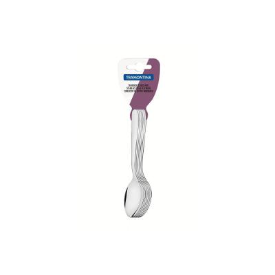 Jogo Colher Cha Aço Inox 6 Peças Havai Tramontina