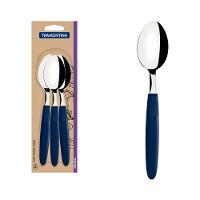 Conjunto Colher Mesa Inox 3 Peças Ipanema Azul  Tramontina - 1