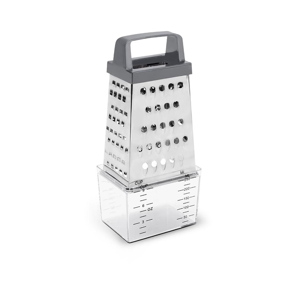 Ralador Inox 4 Faces com Pote Coletor 20,5cm Top Pratic Brinox - 2