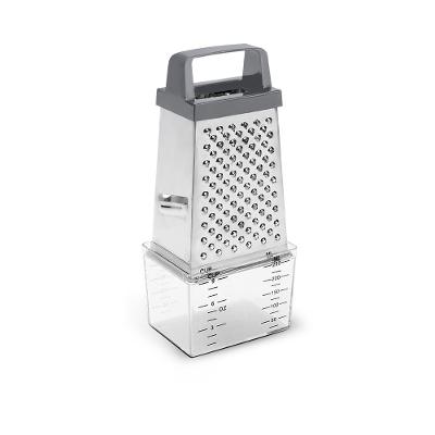 Ralador Inox 4 Faces com Pote Coletor 20,5cm Top Pratic Brinox