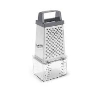 Ralador Inox 4 Faces com Pote Coletor 20,5cm Top Pratic Brinox - 1