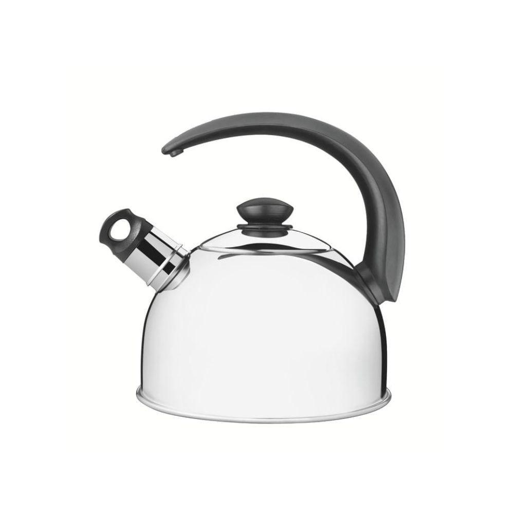 Chaleira Tramontina com Apito Inox Cabo Preto 2,1 L - 1