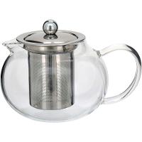 Chaleira Com Inox Transparente 800Ml Antella Borosilicato 13X14X18Cm - 1