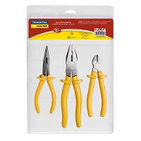 Jogo de 3 Alicates Bico Meia Cana, Corte Diagonal, Alicate Universal Tramontina - 1