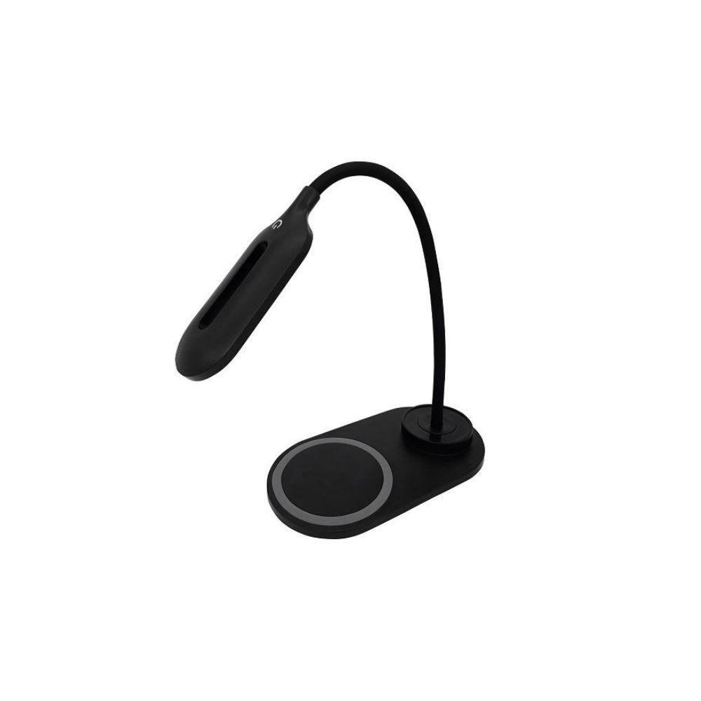 Luminária Dream L100 Com Carregador Wireless E Haste Flexível L100 Preta - 2