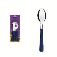Conjunto Colher Mesa Inox 12 Peças New Azul Tramontina - 1