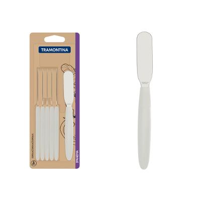 Conjunto Espátulas Manteiga Inox 6 Peças Ipanema Branco Tramontina