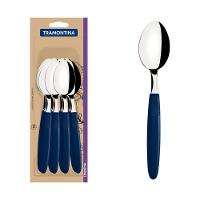 Conjunto Colher Mesa Inox 12 Peças Ipanema Azul Tramontina - 1