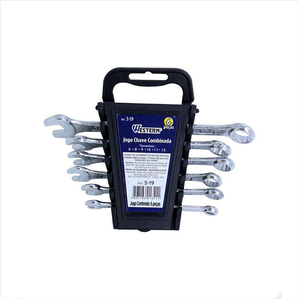 Chave Combinada 6 a 13 RK 6 Peças Western - 1