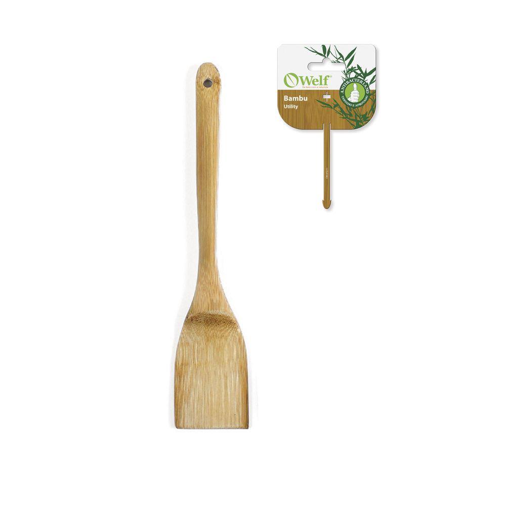Espátula Quadrada Em Bambu Utility - 30 Cm Welf - 1