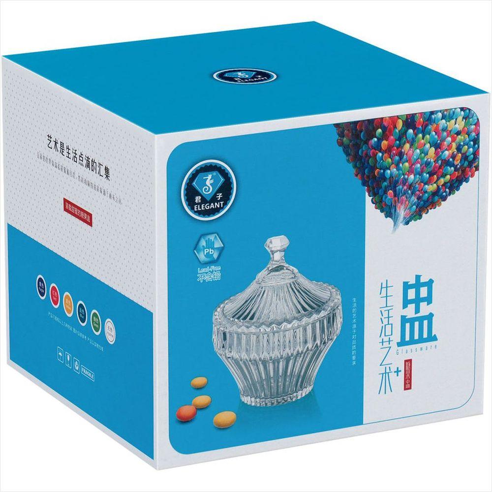 Potiche 11x13x13 cm Vidro Transparente Violin - GS - 2