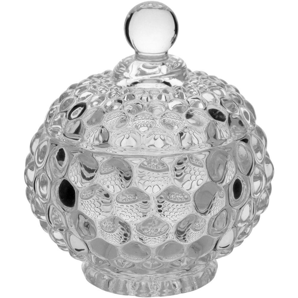 Potiche  Vidro Transparente 12x10x10Cm Gs - 1