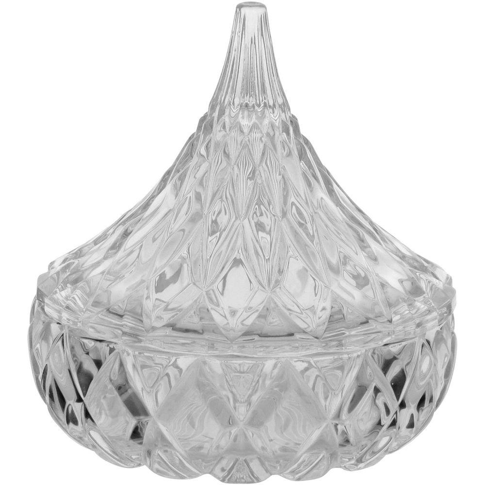 Potiche  Vidro Transparente 13x12x12Cm Gs - 1