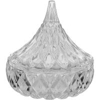 Potiche  Vidro Transparente 13x12x12Cm Gs - 1