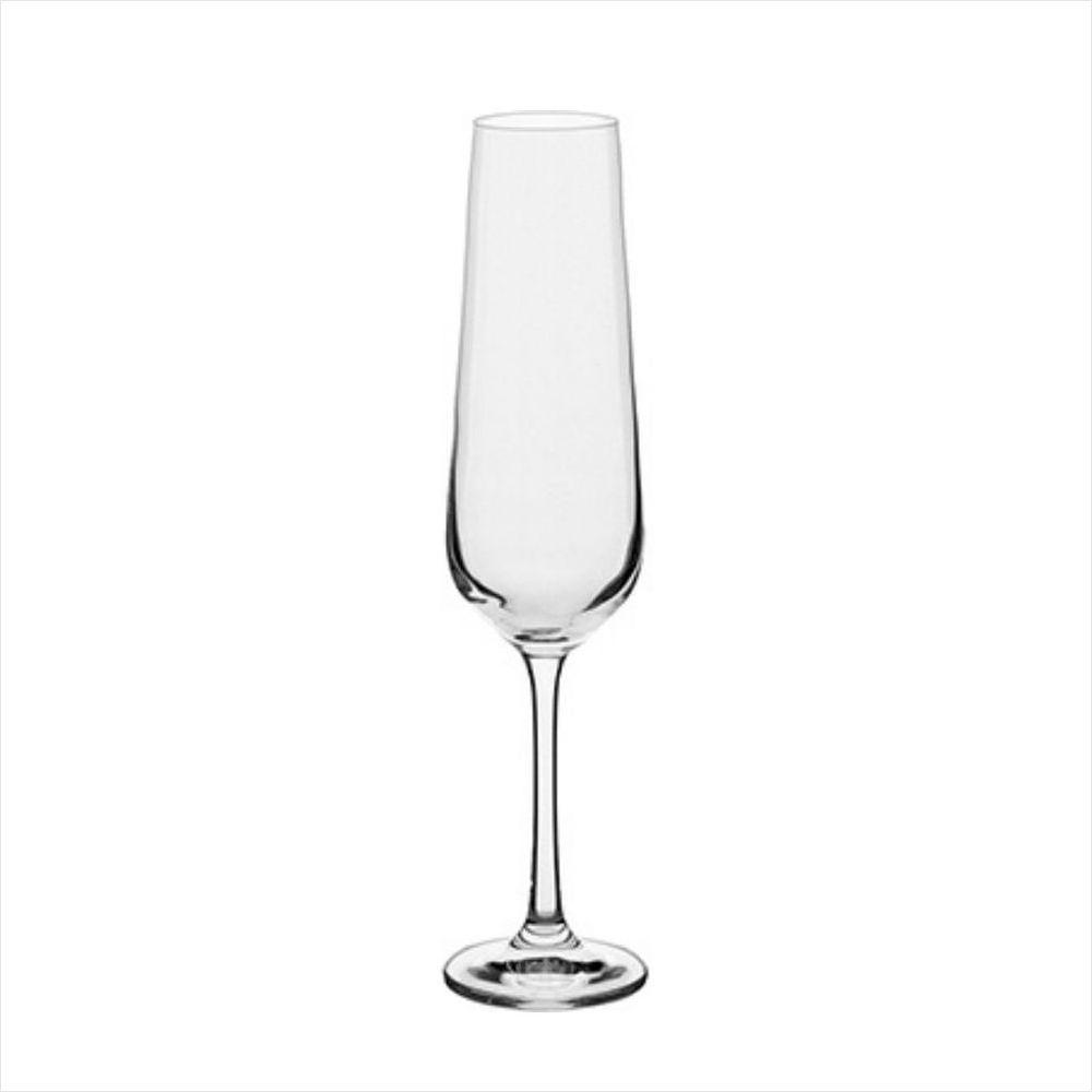 Taça de Champagne Bohemia Sandra Cristal 200ml 6 Peças - 1