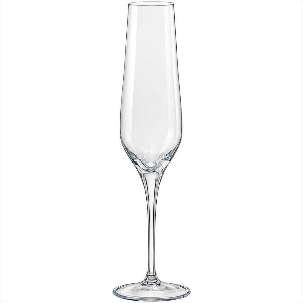 Taça Champanhe 195ml Cristal Transparente 6 Peças Bohemia - 1
