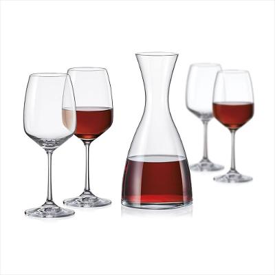 Jogo Decanter/Taças Cristal Transparente 1,5 Litros/450 ml Bohemia Giselle 5 Peças