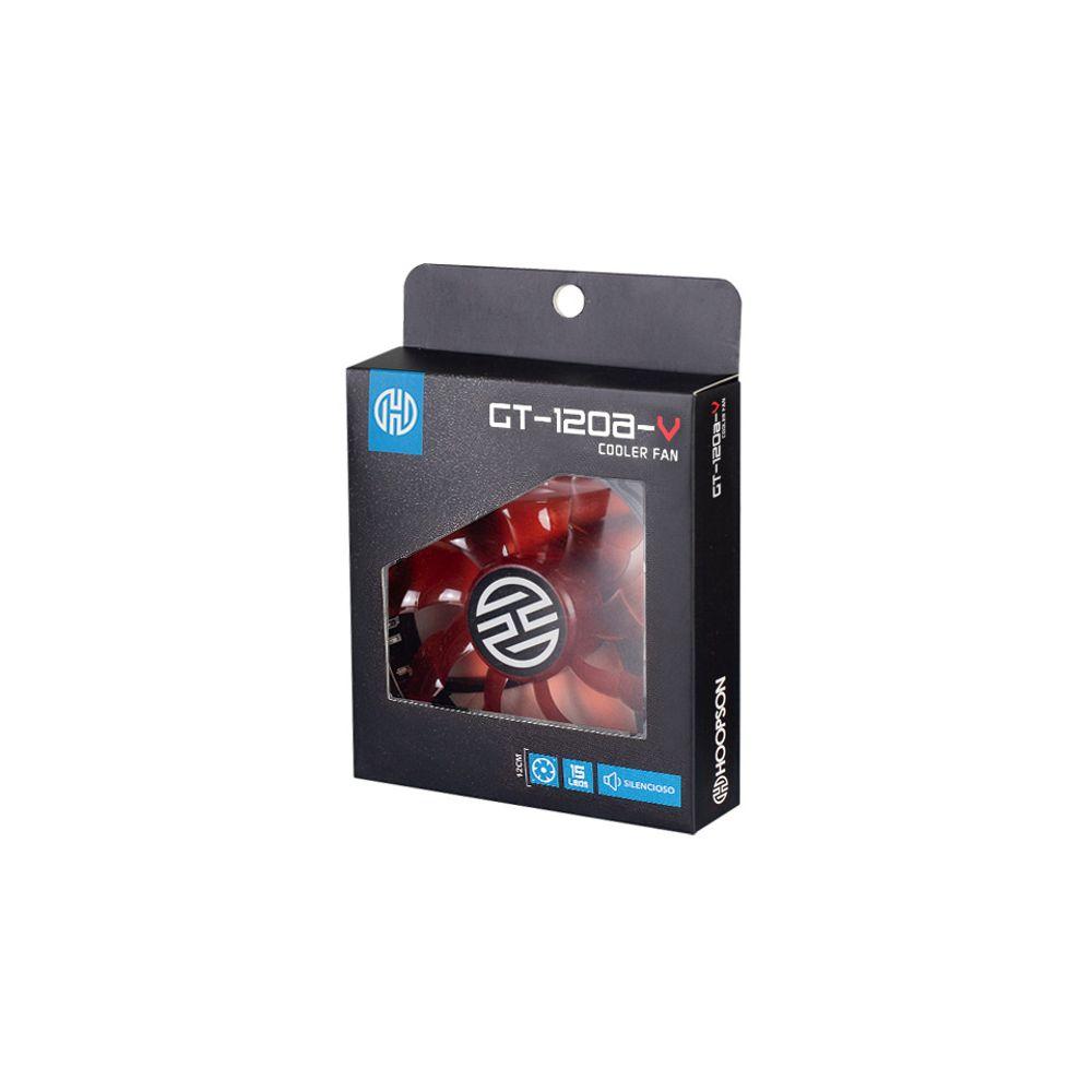 Cooler Hoopson CL-120 Led Vermelho - 2