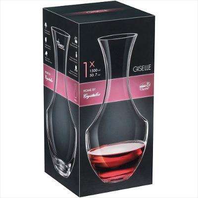 Decanter de Vinho 27X13X13Cm 1,5L Cristal Trans Bohemia Giselle