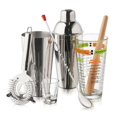 Jogo Bar Drink 7 peças Inox Libbey Cool