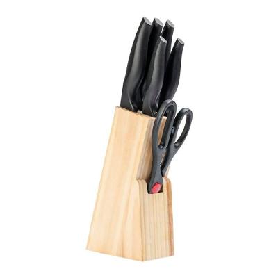 Conjunto Facas 7 Peças com Cepo Cross Brinox