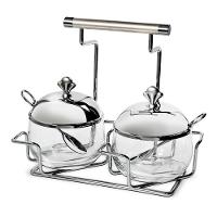 Conjunto Porta Condimentos com Colher 3 Peças Argento Brinox - 1