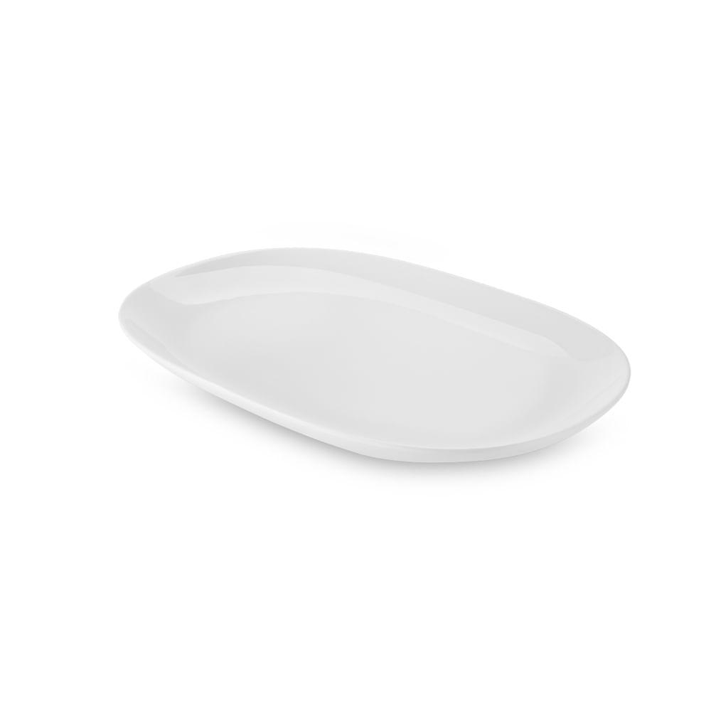 Travessa Oval Rasa Buffet Branco 33,5x21,7x3cm Haus Concept - 1