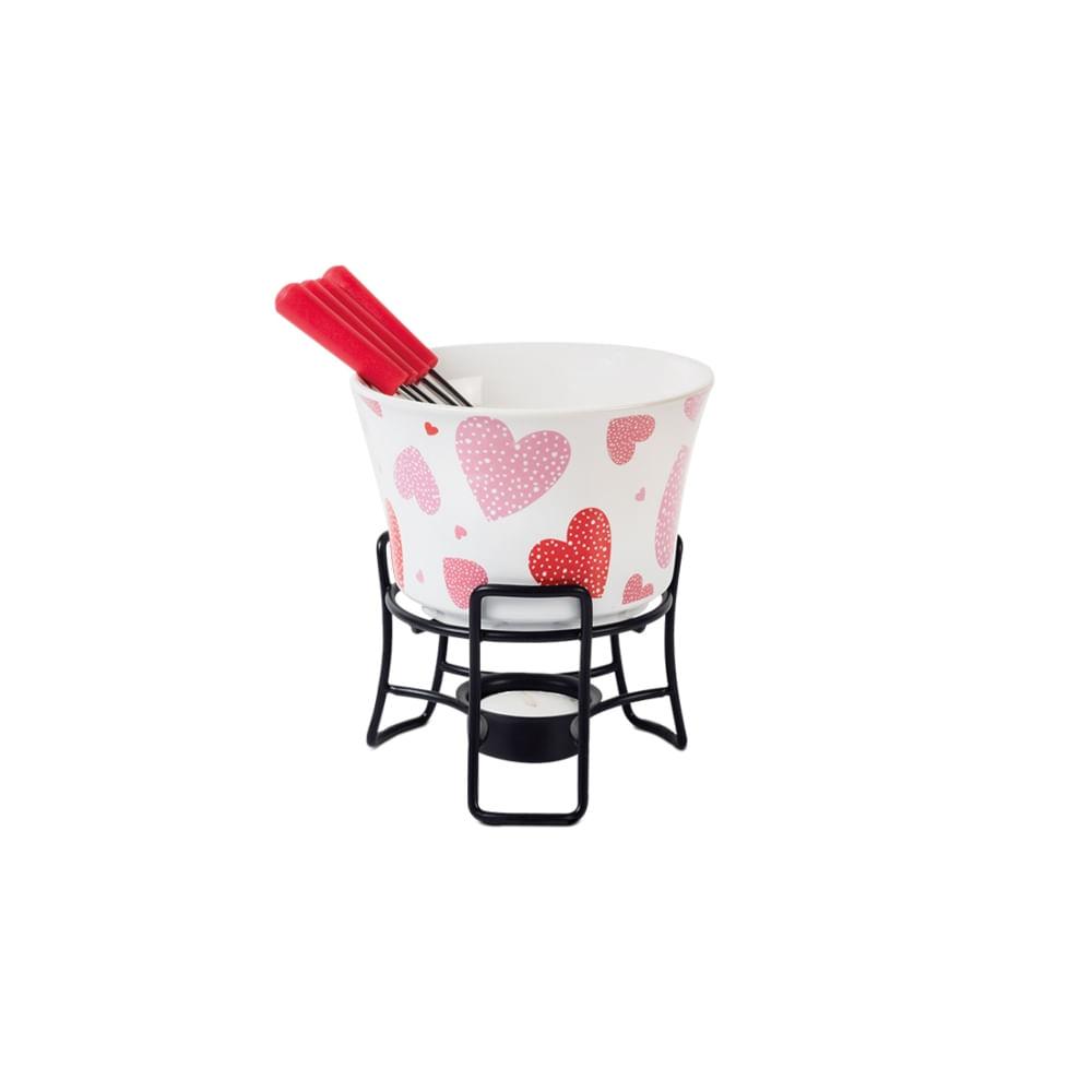 Conjunto para Fondue 7 peças Corações - 1