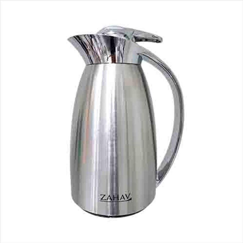 Garrafa Térmica 1L - Prata - (Com Ampola De Vidro) - Zahav - 1