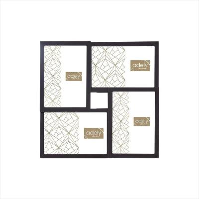 Porta-Retrato Múltiplo 4 Fotos - Prata - Adely Decor