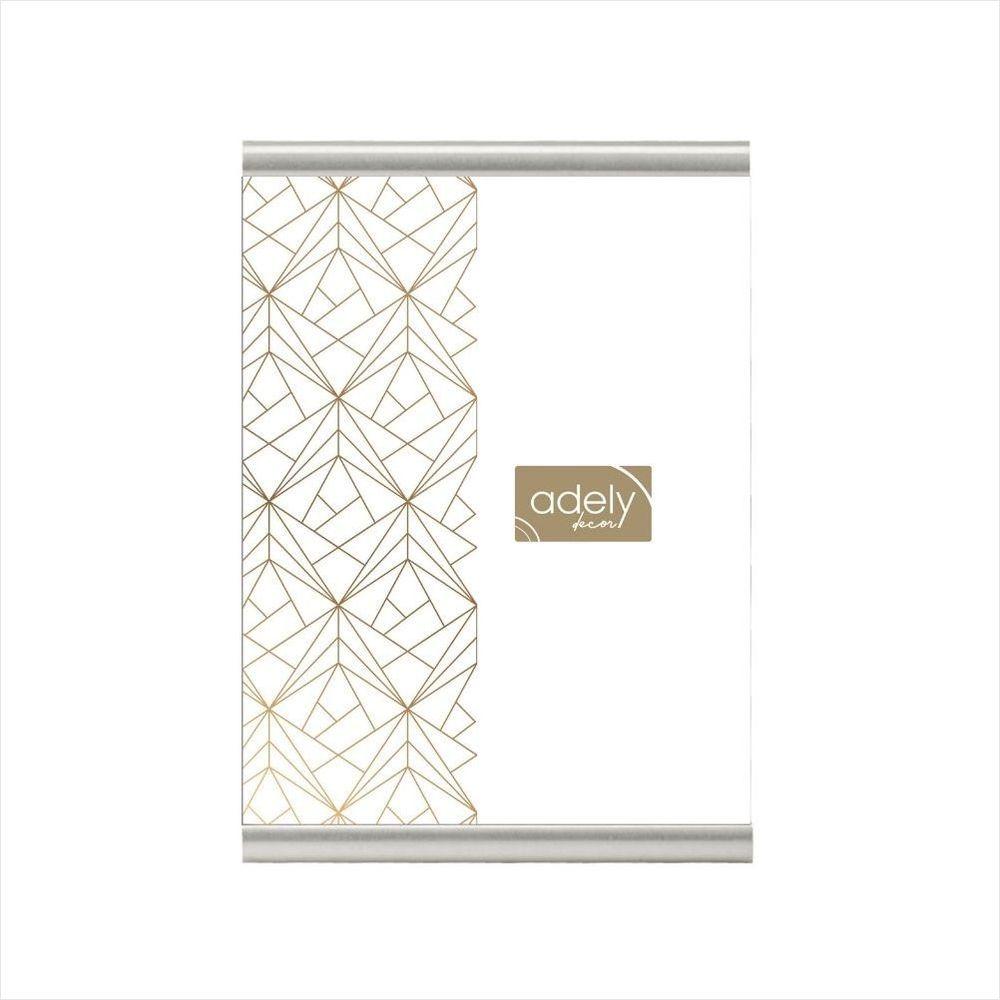 Porta-Retrato 15X20 Prata - Aluminio - Clip - Adely Decor - 1