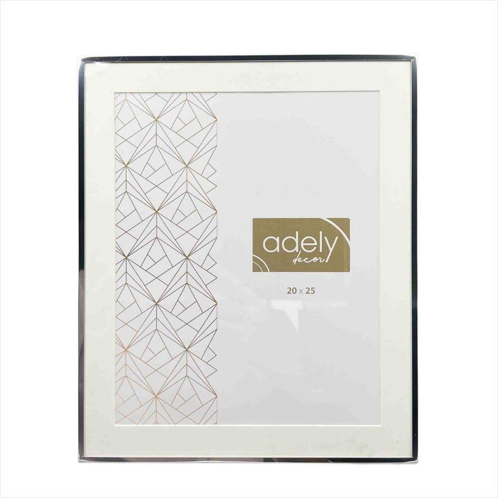 Porta Retrato Alumínio Borda Prateada 20 x 25 cm - 1