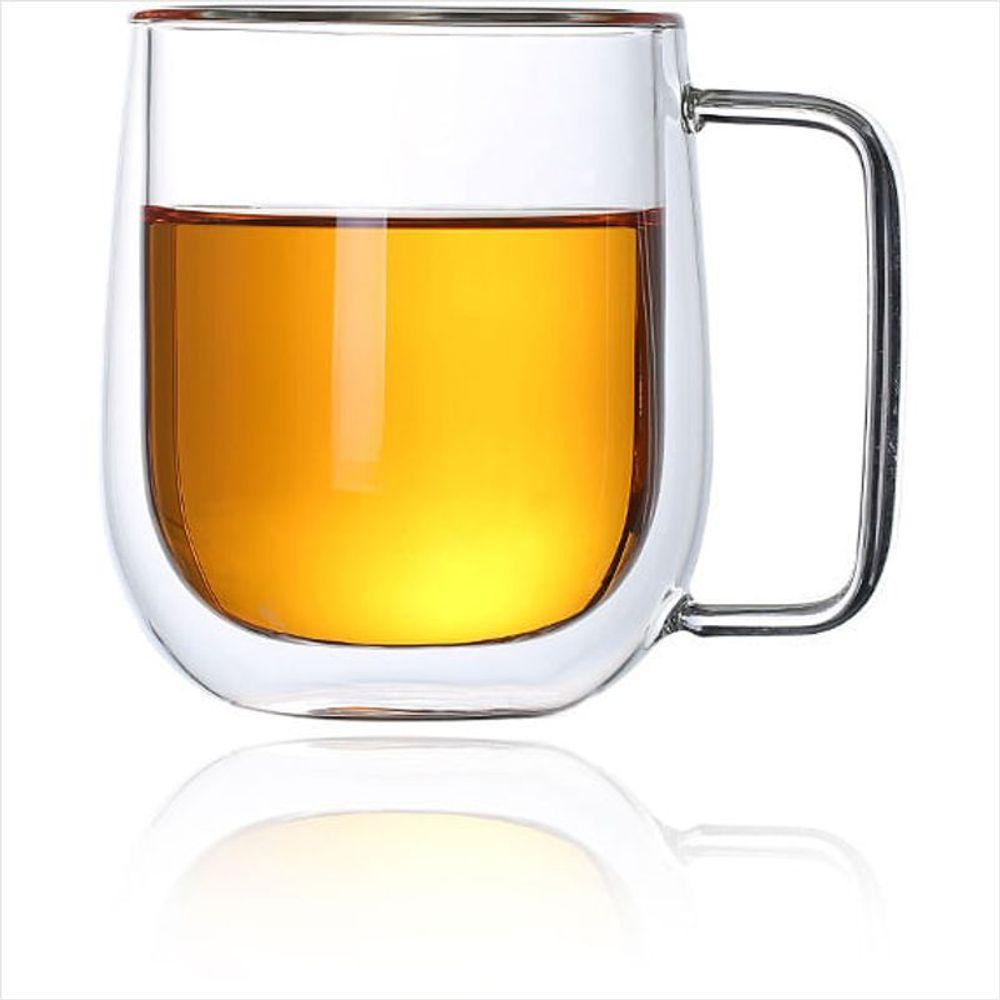 Jogo 2 Xícaras Parede Dupla Borosilicato 250 ml - 1