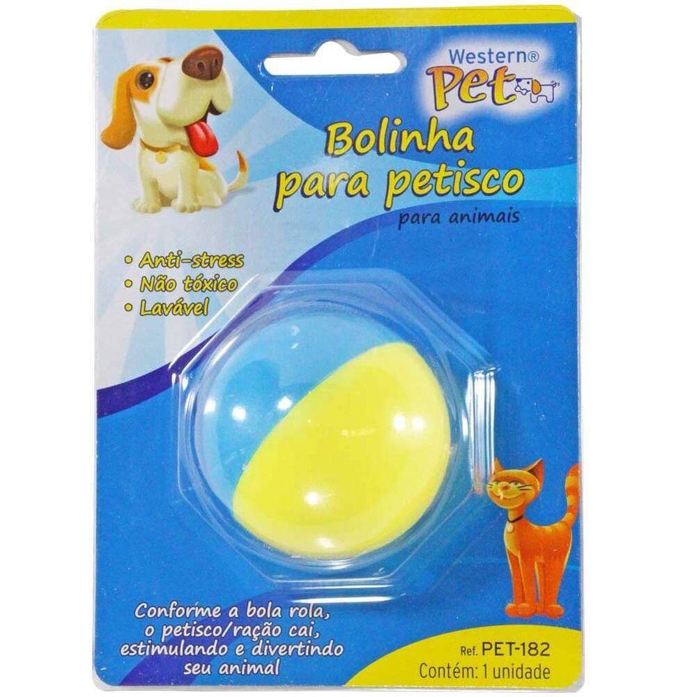 Bola de petiscos azul com amarelo - 1