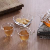 Caneca de Vidro Parede Dupla Coração 2 Peças Hauskraft - 2