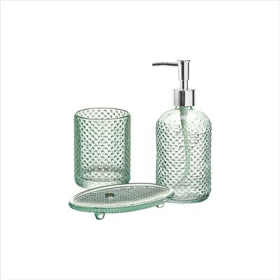 Kit para Banheiro Bubbles Verde 3 Peças Hauskraft