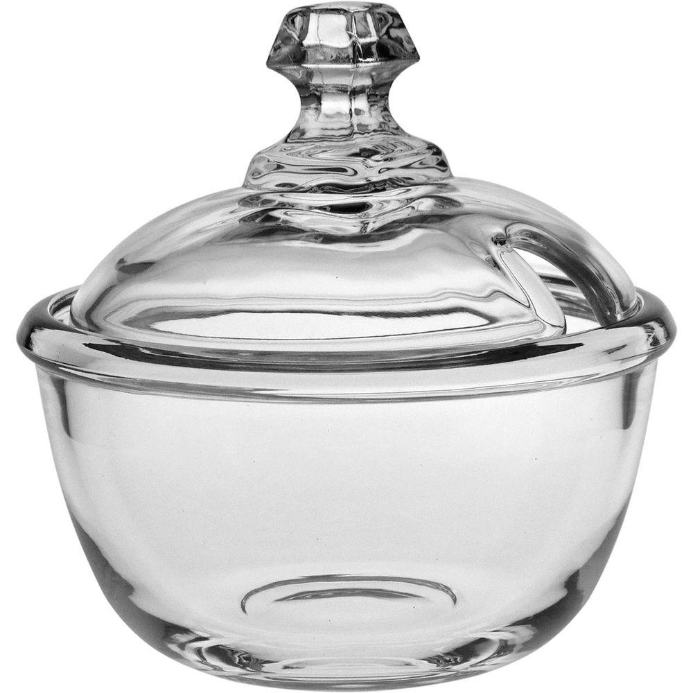 Açucareiro Vidro Transparente Com Tampa 270 ml - 4