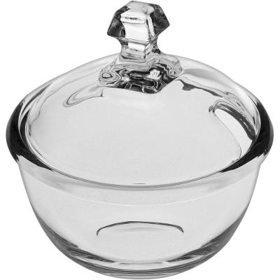 Açucareiro Vidro Transparente Com Tampa 270 ml