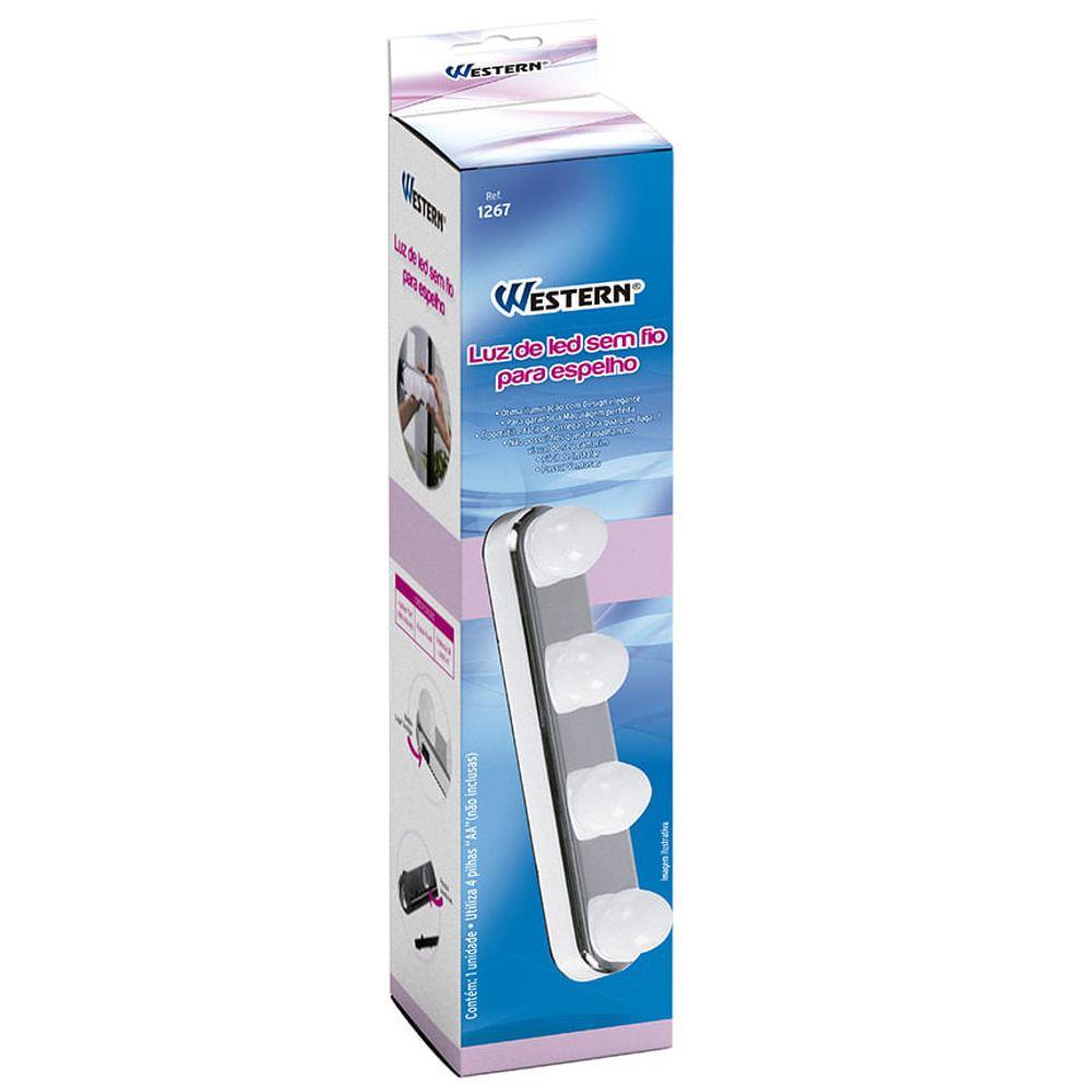 Luz de Led Sem Fio Para Espelho Western - 2