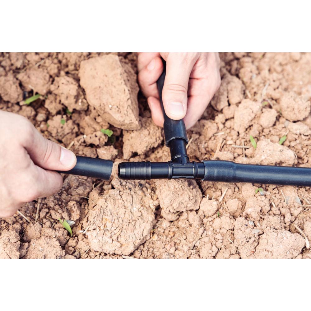 Conexão Tê Interno Triplo 1/2 Tramontina para Mangueiras de PEBD - 3