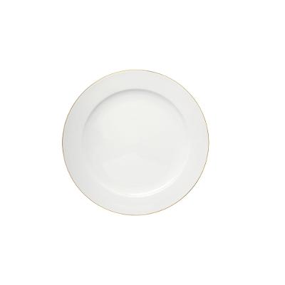 Prato Raso de Porcelana Royal Branco 27 cm