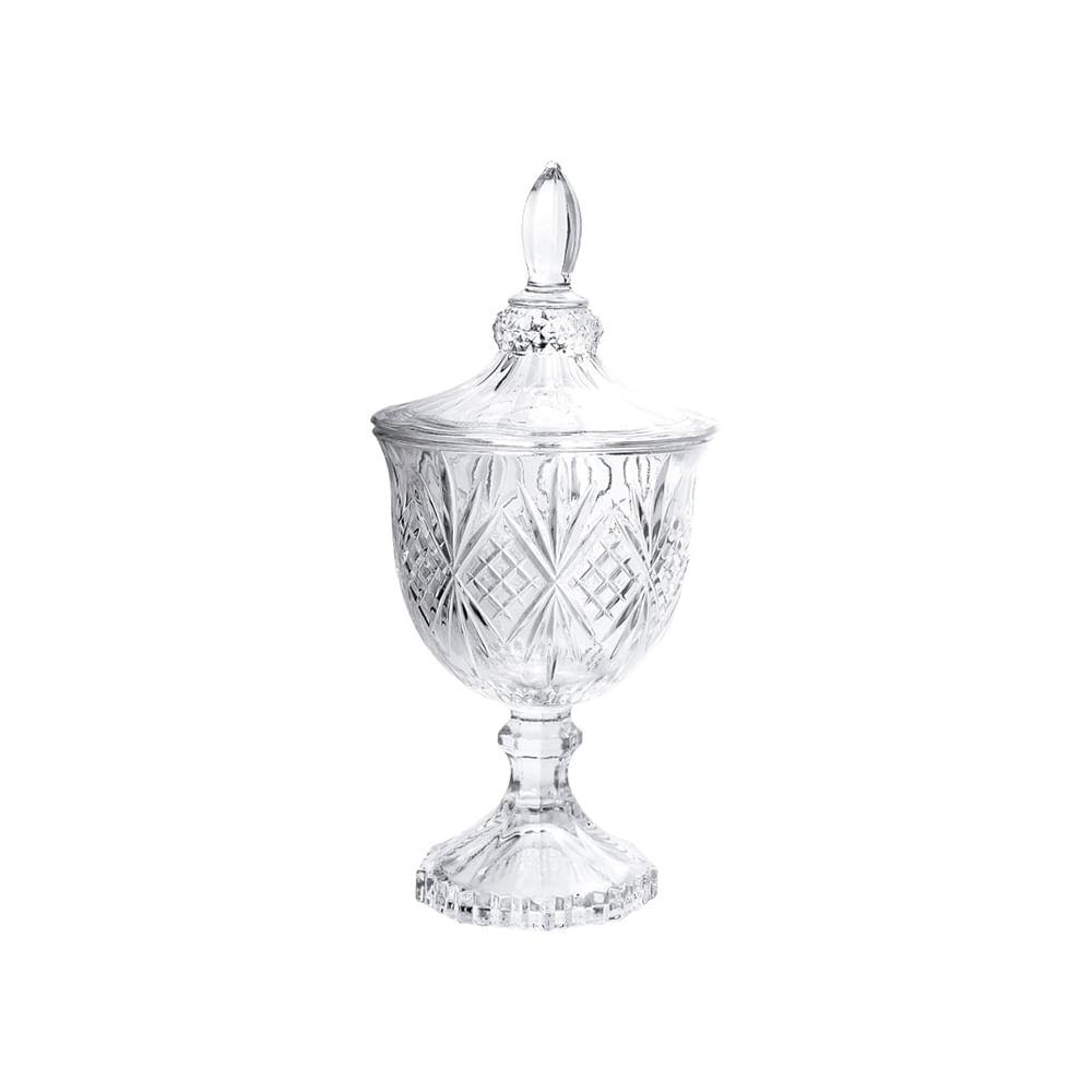 Potiche com Pé Vidro Bianca 11,5 cm - 1