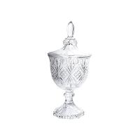 Potiche com Pé Vidro Bianca 11,5 cm - 1