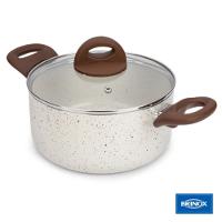 Caçarola com Tampa 20cm Ceramic Life Granada Indução Vanilla Brinox - 2