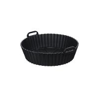 Forma Redonda de Silicone para Air Fryer Preta 16,5 cm - 1